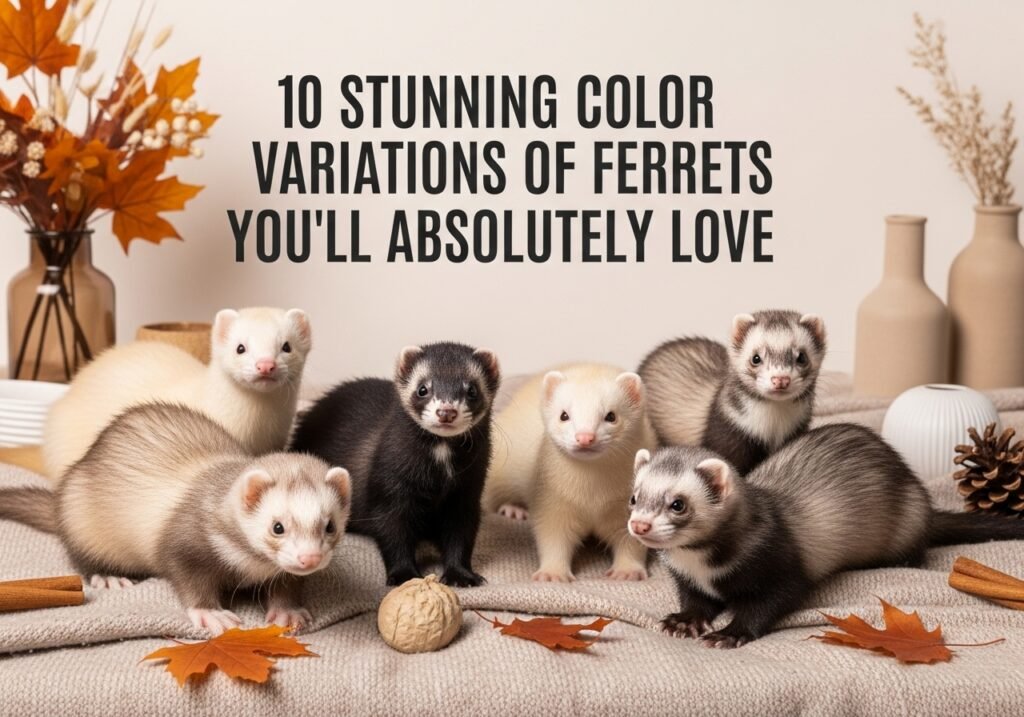 10 Stunning Color Variations of Ferrets You’ll Absolutely Love